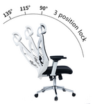 Καρέκλα Γραφείου Διευθυντή Andrew Pakoworld Mesh Μαύρο-Λευκό