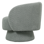 Πολυθρόνα Περιστρεφόμενη Kreslo Pakoworld Μπουκλέ Ύφασμα σε Φυστικί Απόχρωση 78x81x77εκ