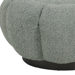 Σκαμπό Nester Pakoworld Μπουκλέ Ύφασμα σε Φυστικί Απόχρωση Φ60x31εκ