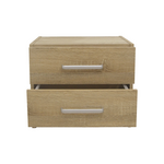 Κομοδίνο Olympus Pakoworld με 2 Συρτάρια σε Φυσική Απόχρωση 47.5x40.5x40.5εκ