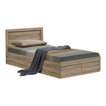 Κρεβάτι Olympus Pakoworld με Συρτάρι με Φυσική Απόχρωση 100x200εκ