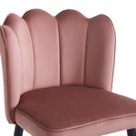 Σκαμπό Μπαρ Velvi Pakoworld Βελούδο σε Σάπιο Μήλο Απόχρωση 43x62x95εκ