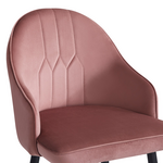 Σκαμπό Μπαρ Velva Pakoworld Βελούδο σε Σάπιο Μήλο Απόχρωση 49x63x102εκ