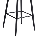 Σκαμπό Μπαρ Velva Pakoworld Βελούδο σε Σάπιο Μήλο Απόχρωση 49x63x102εκ