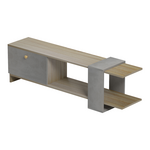Έπιπλο Τηλεόρασης Standi Pakoworld σε Sonoma-Γκρι Cement Απόχρωση 120x25x36.8εκ