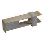 Έπιπλο Τηλεόρασης Standi Pakoworld σε Sonoma-Γκρι Cement Απόχρωση 120x25x36.8εκ