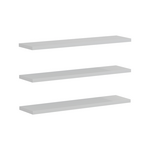 Ραφιέρα Τοίχου Divar Pakoworld σε Λευκή Απόχρωση 60x14.5x1.8εκ