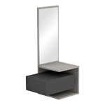 Τουαλέτα Κρεβατοκάμαρας Kendi Pakoworld Κρεμαστή με Καθρέπτη σε Γκρι-Sonoma Απόχρωση 49.1x31.3x90εκ