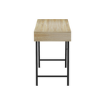 Γραφείο Εργασίας Komo Pakoworld σε Sonoma-Γκρι Απόχρωση με Μαύρα Μεταλλικά Πόδια 120x48x76εκ