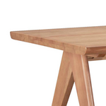 Τραπέζι Winslow Pakoworld Ξύλο Rubberwood σε Ανοιχτό Καρυδί Χρώμα 200x100x75εκ