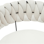 Πολυθρόνα Alkia Pakoworld σε Μπεζ Βελούδο με Πόδι Μαύρο Μέταλλο 60x57x68εκ