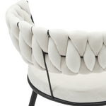 Πολυθρόνα Alkia Pakoworld σε Μπεζ Βελούδο με Πόδι Μαύρο Μέταλλο 60x57x68εκ