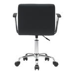 Καρέκλα Γραφείου Buleco Pakoworld pu σε Μαύρη Απόχρωση 56x46x74-86εκ