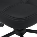 Καρέκλα Γραφείου Sedia Pakoworld pu σε Μαύρη Απόχρωση 50x50x75-85εκ