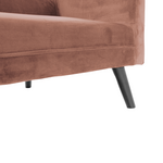 Καναπές Γωνία-Κρεβάτι με Υποπόδιο Dream Pakoworld Σάπιο Μήλο Βελούδο 209x157x80εκ