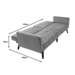 Καναπές Γωνία-Κρεβάτι με Υποπόδιο Dream Pakoworld Σάπιο Μήλο Βελούδο 209x157x80εκ