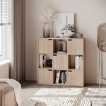 Βιβλιοθήκη Bookel Pakoworld σε Sonoma Απόχρωση 88.5x27.5x89.3εκ