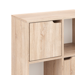 Βιβλιοθήκη Bookel Pakoworld σε Sonoma Απόχρωση 59.6x27.5x60.4εκ