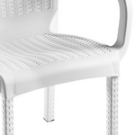 Πολυθρόνα Festive Pakoworld pp Λευκό