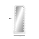 Καθρέπτης Maraya Inart Λευκό pp 46x3.2x110εκ