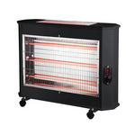 Θερμαστρα Χαλαζια 2800w Μαυρη 2face  με Θερμοστατη (705x210x460)