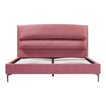 Κρεβάτι Aryna Pakoworld Βελούδο σε ροζ Απόχρωση 160x200εκ