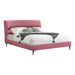 Κρεβάτι Aryna Pakoworld Βελούδο σε ροζ Απόχρωση 160x200εκ