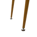 Τραπέζι Chloe Pakoworld Γυάλινο 8χιλ Ανθρακί - Πόδι Φυσικό 120x70x75εκ