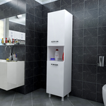Ντουλάπα-Στήλη Wanka Pakoworld σε Λευκή Απόχρωση 30x32x144εκ