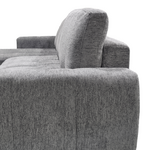 Γωνιακός Καναπές-Κρεβάτι Δεξιά Γωνία Vivad Pakoworld Ύφασμα σε Ανθρακί Απόχρωση 275x164x91εκ