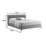 Κρεβάτι Ikina Pakoworld Βελούδο σε Πετρόλ Απόχρωση 160x200εκ