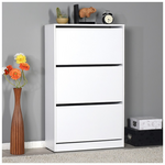 Παπουτσοθήκη Ανακλινόμενη Step 18 Ζεύγων Pakoworld σε Χρώμα Λευκό 73x26x119εκ