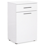 Ντουλάπι Μπάνιου Chad Pakoworld με Καλάθι Απλύτων Λευκό Gloss 52x38x83εκ