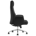 Καρέκλα Γραφείου Διευθυντή Rekter Pakoworld pu σε Μαύρη Απόχρωση 77x65x119-127εκ