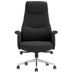 Καρέκλα Γραφείου Διευθυντή Rekter Pakoworld pu σε Μαύρη Απόχρωση 77x65x119-127εκ