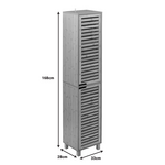 Ντουλάπι-Στήλη Τοίχου Sicela Pakoworld σε Φυσική Απόχρωση 33x28x168εκ