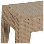 Τραπέζι Cosmic Pakoworld pp Cappucino 55x40x43.5εκ