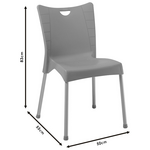 Καρέκλα Crafted Pakoworld pp Πράσινο-Αλουμίνιο Γκρι