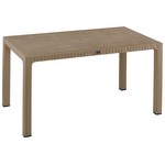 Τραπεζαρία Explore-Ignite Pakoworld σετ 7τεμ pp Cappuccino 150x90x73,5εκ.