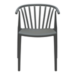 Πολυθρόνα Zelma Pakoworld pp σε Ανθρακί Απόχρωση 55x53x73εκ