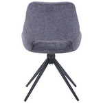 Καρέκλα Περιστρεφόμενη Luciano i Pakoworld σε Ανθρακί Ύφασμα-Πόδι Μεταλλικό Μαύρο 52.5x54x85εκ