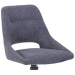Καρέκλα Περιστρεφόμενη Luciano i Pakoworld σε Ανθρακί Ύφασμα-Πόδι Μεταλλικό Μαύρο 52.5x54x85εκ