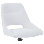 Καρέκλα Περιστρεφόμενη Luciano i Pakoworld σε Μπεζ Ύφασμα-Πόδι Μεταλλικό Μαύρο 52.5x54x85εκ