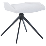 Καρέκλα Περιστρεφόμενη Luciano i Pakoworld σε Μπεζ Ύφασμα-Πόδι Μεταλλικό Μαύρο 52.5x54x85εκ