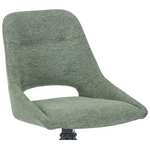Καρέκλα Περιστρεφόμενη Luciano i Pakoworld σε Πράσινο Ύφασμα-Πόδι Μεταλλικό Μαύρο 52.5x54x85εκ