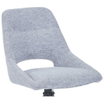 Καρέκλα Περιστρεφόμενη Luciano i Pakoworld σε Γκρι Ύφασμα-Πόδι Μεταλλικό Μαύρο 52.5x54x85εκ