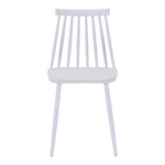 Καρέκλα Aurora i Pakoworld pp σε Λευκή Απόχρωση-Πόδι Μεταλλικό Λευκό 43x48x79εκ