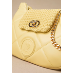 Οβάλ Τσάντα Ώμου με Καπάκι με Κλειδαριά και Αλυσίδα