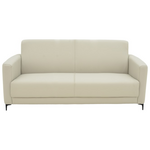 Καναπές Τριθέσιος Sidica Pakoworld pu σε Μπεζ Απόχρωση 185x82x81εκ