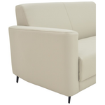 Καναπές Τριθέσιος Sidica Pakoworld pu σε Μπεζ Απόχρωση 185x82x81εκ